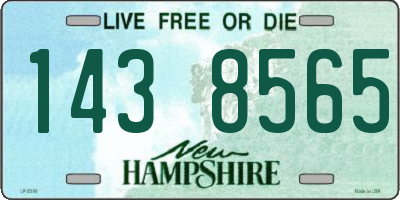 NH license plate 1438565