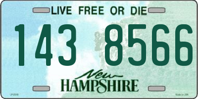 NH license plate 1438566