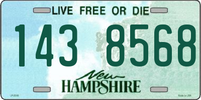 NH license plate 1438568