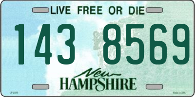 NH license plate 1438569