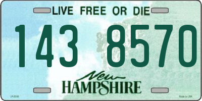 NH license plate 1438570