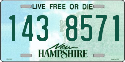 NH license plate 1438571