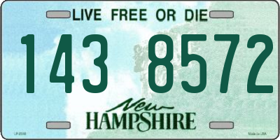 NH license plate 1438572
