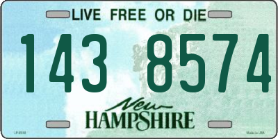 NH license plate 1438574