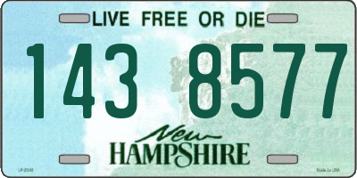 NH license plate 1438577