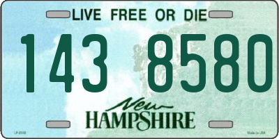 NH license plate 1438580