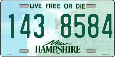 NH license plate 1438584