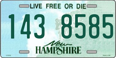 NH license plate 1438585