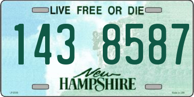 NH license plate 1438587