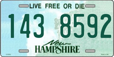 NH license plate 1438592