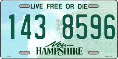 NH license plate 1438596