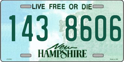NH license plate 1438606