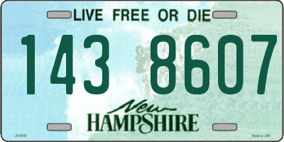NH license plate 1438607