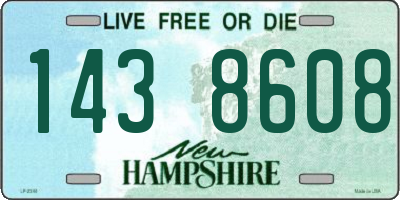 NH license plate 1438608