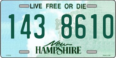 NH license plate 1438610