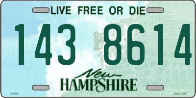 NH license plate 1438614