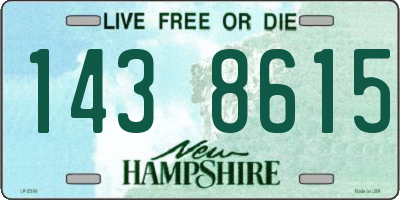 NH license plate 1438615