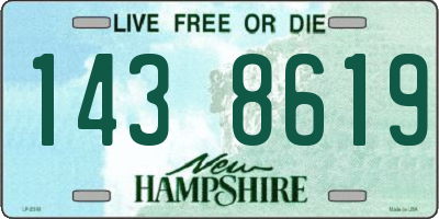 NH license plate 1438619