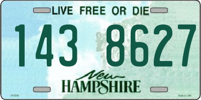 NH license plate 1438627