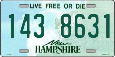 NH license plate 1438631