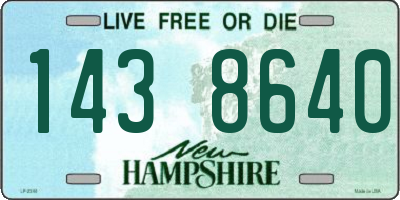 NH license plate 1438640
