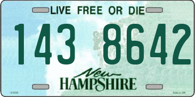 NH license plate 1438642