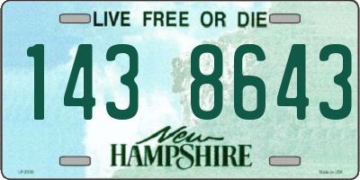 NH license plate 1438643