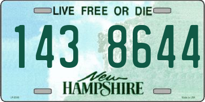 NH license plate 1438644