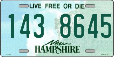 NH license plate 1438645