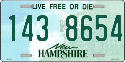 NH license plate 1438654