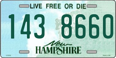 NH license plate 1438660