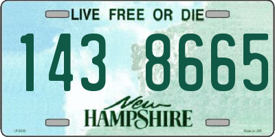 NH license plate 1438665
