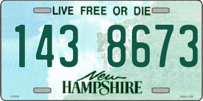 NH license plate 1438673