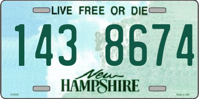 NH license plate 1438674