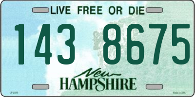 NH license plate 1438675