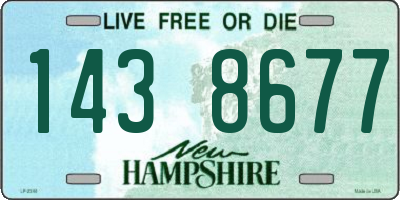 NH license plate 1438677