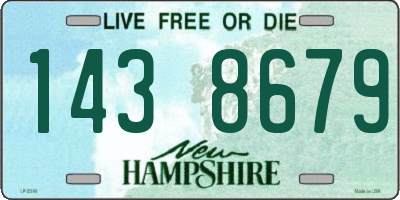 NH license plate 1438679