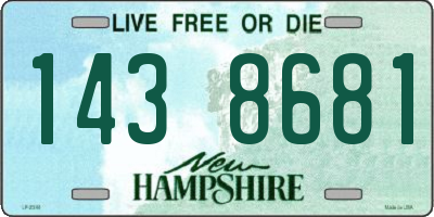 NH license plate 1438681