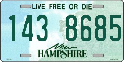 NH license plate 1438685