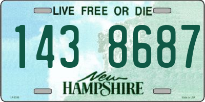 NH license plate 1438687