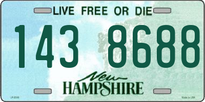 NH license plate 1438688
