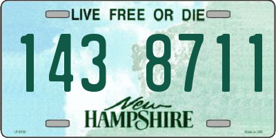 NH license plate 1438711