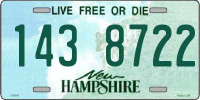 NH license plate 1438722