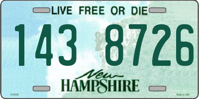 NH license plate 1438726