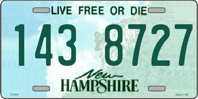 NH license plate 1438727