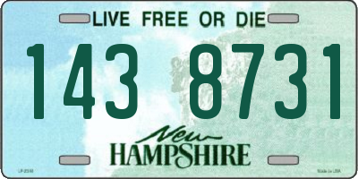 NH license plate 1438731