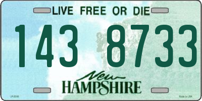 NH license plate 1438733