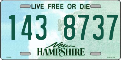NH license plate 1438737