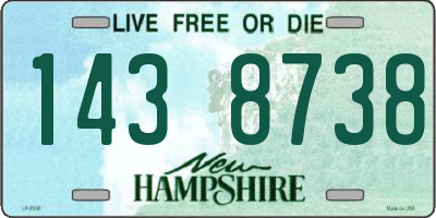 NH license plate 1438738