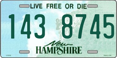 NH license plate 1438745